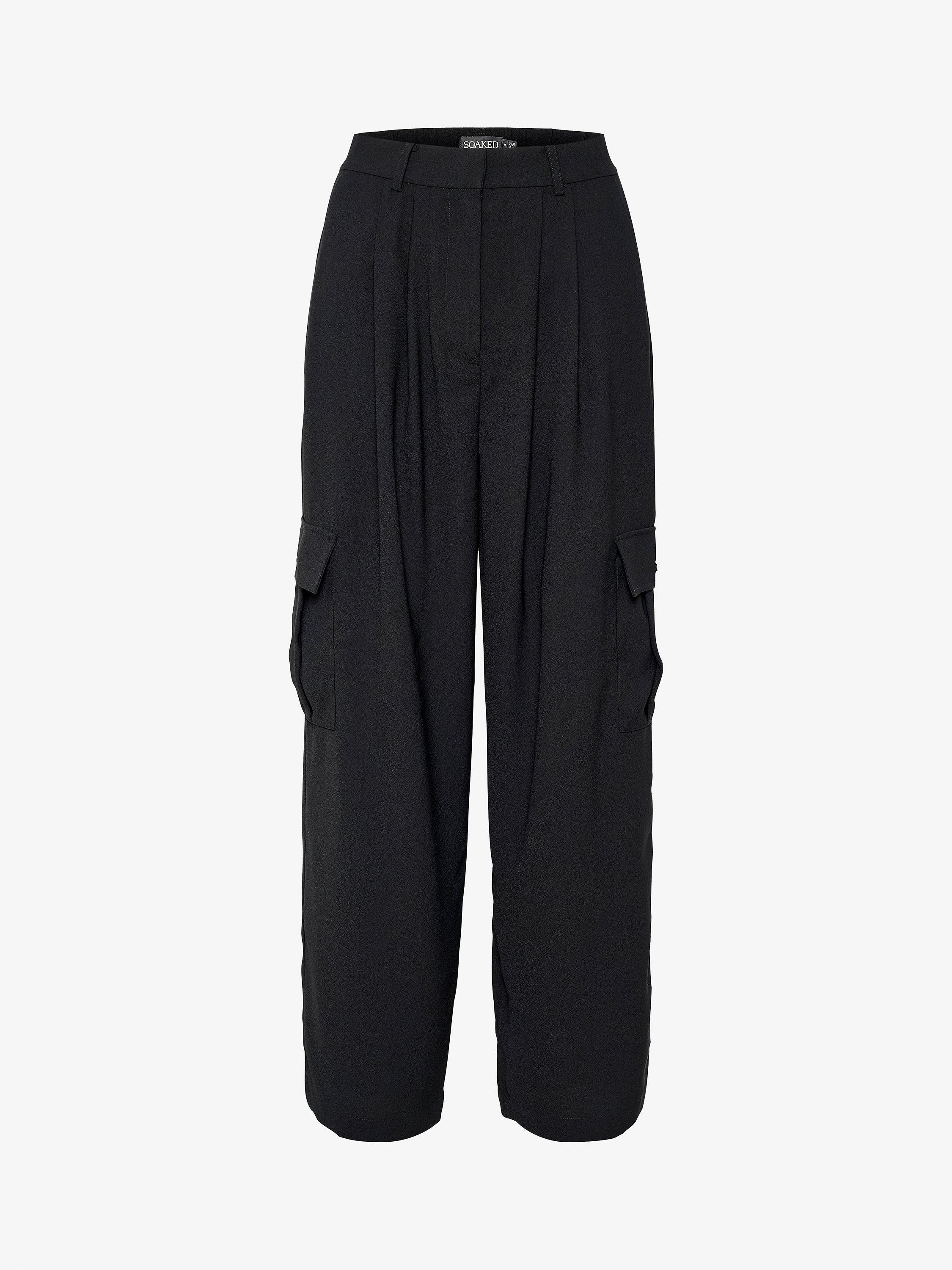 Product image 5 of 6, which shows Soaked In Luxury Shirley Tailored Trousers, Black, XS