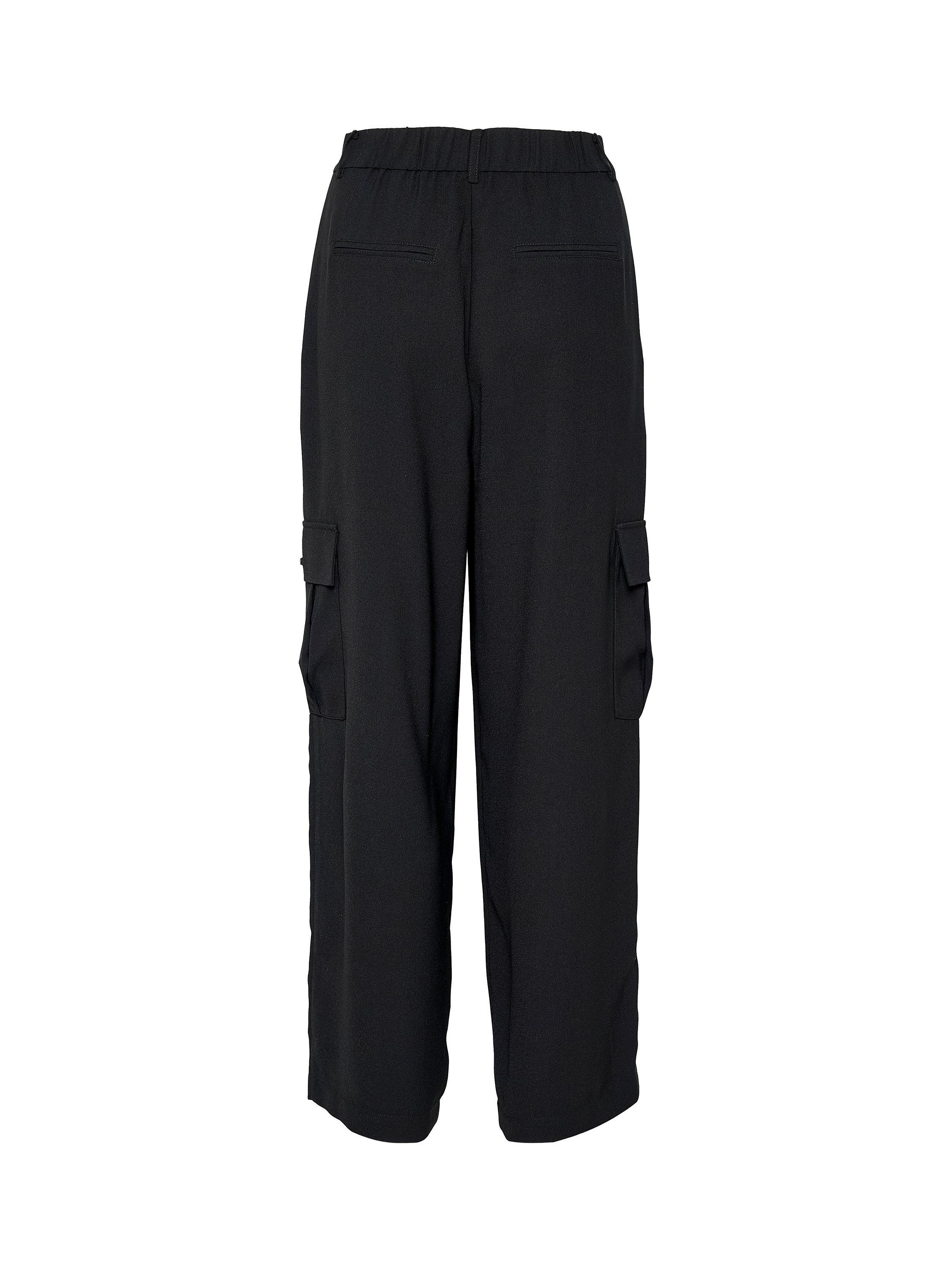 Product image 6 of 6, which shows Soaked In Luxury Shirley Tailored Trousers, Black, XS