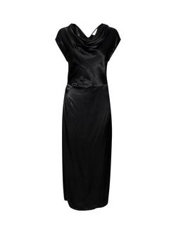 Soaked In Luxury Seleena Short Sleeve Maxi Dress, Black