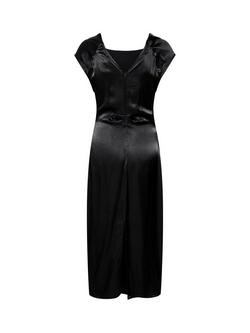 Soaked In Luxury Seleena Short Sleeve Maxi Dress - view 2, Black