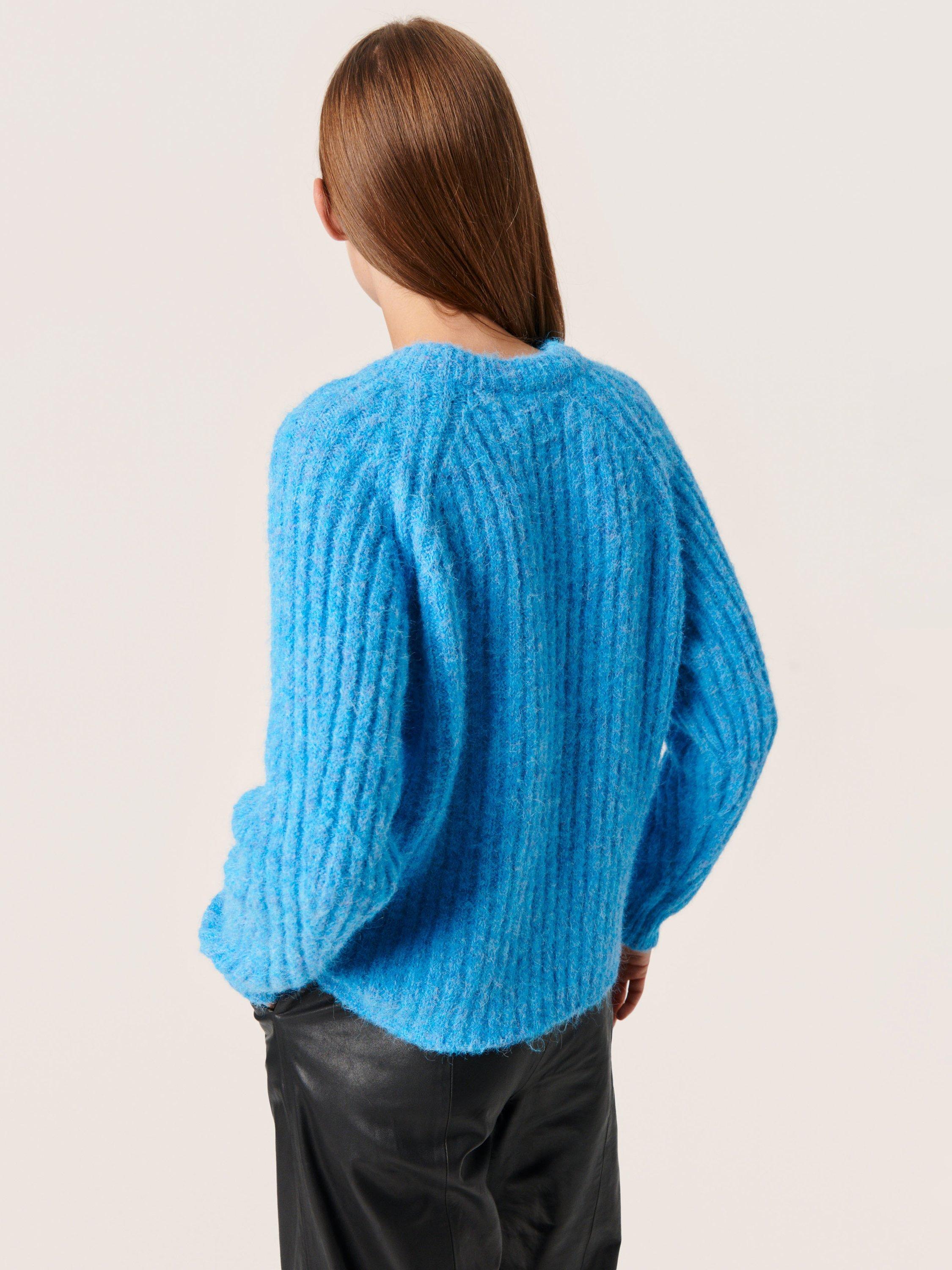 Product image 2 of 6, which shows Soaked In Luxury Glenda Jumper, Malibu Blue Melange, XS