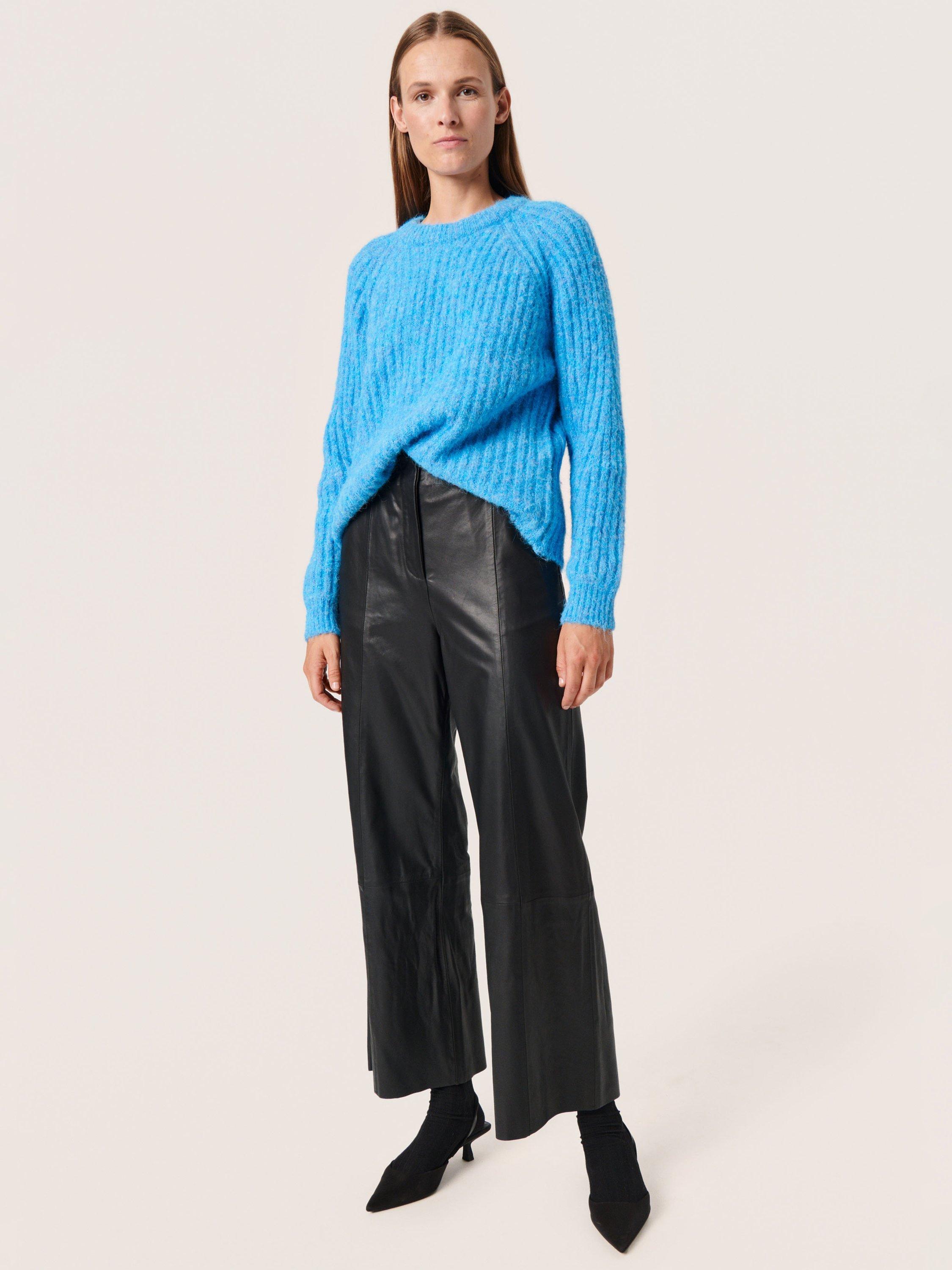 Product image 3 of 6, which shows Soaked In Luxury Glenda Jumper, Malibu Blue Melange, XS