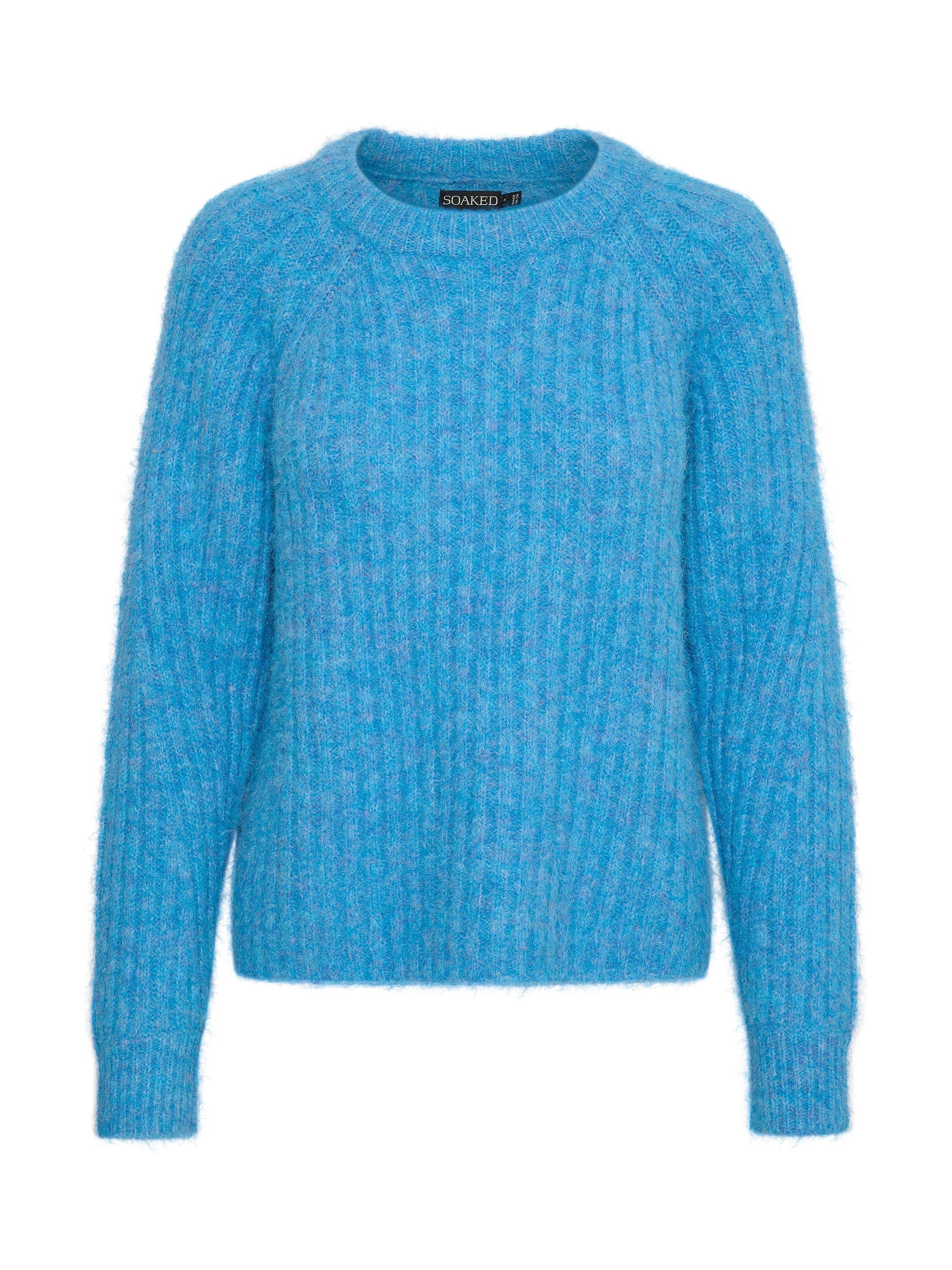 Product image 5 of 6, which shows Soaked In Luxury Glenda Jumper, Malibu Blue Melange, XS