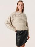 Soaked In Luxury Joy Wool Blend Jumper, Sandshell Melange