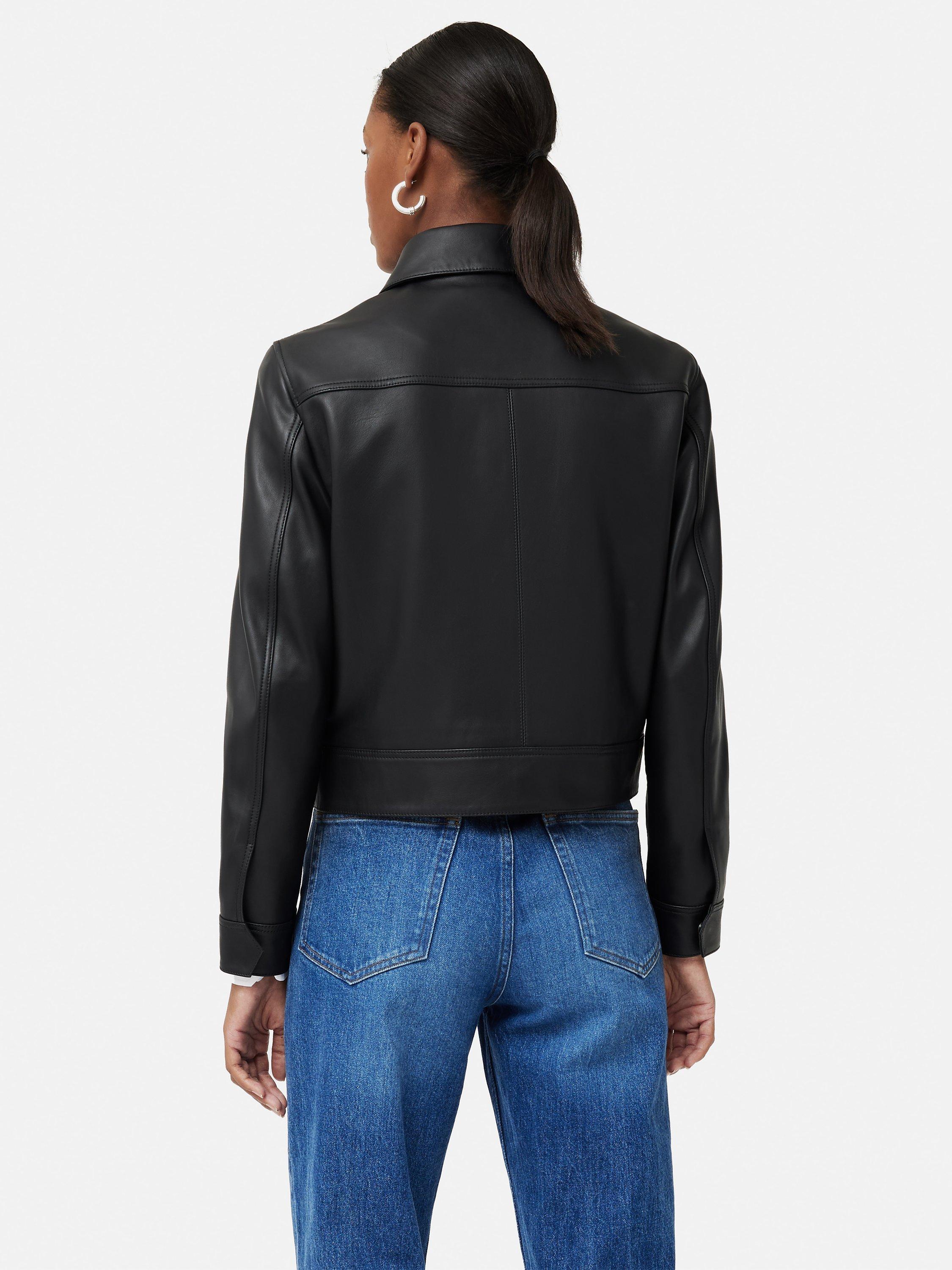 Jigsaw clean leather jacket best sale