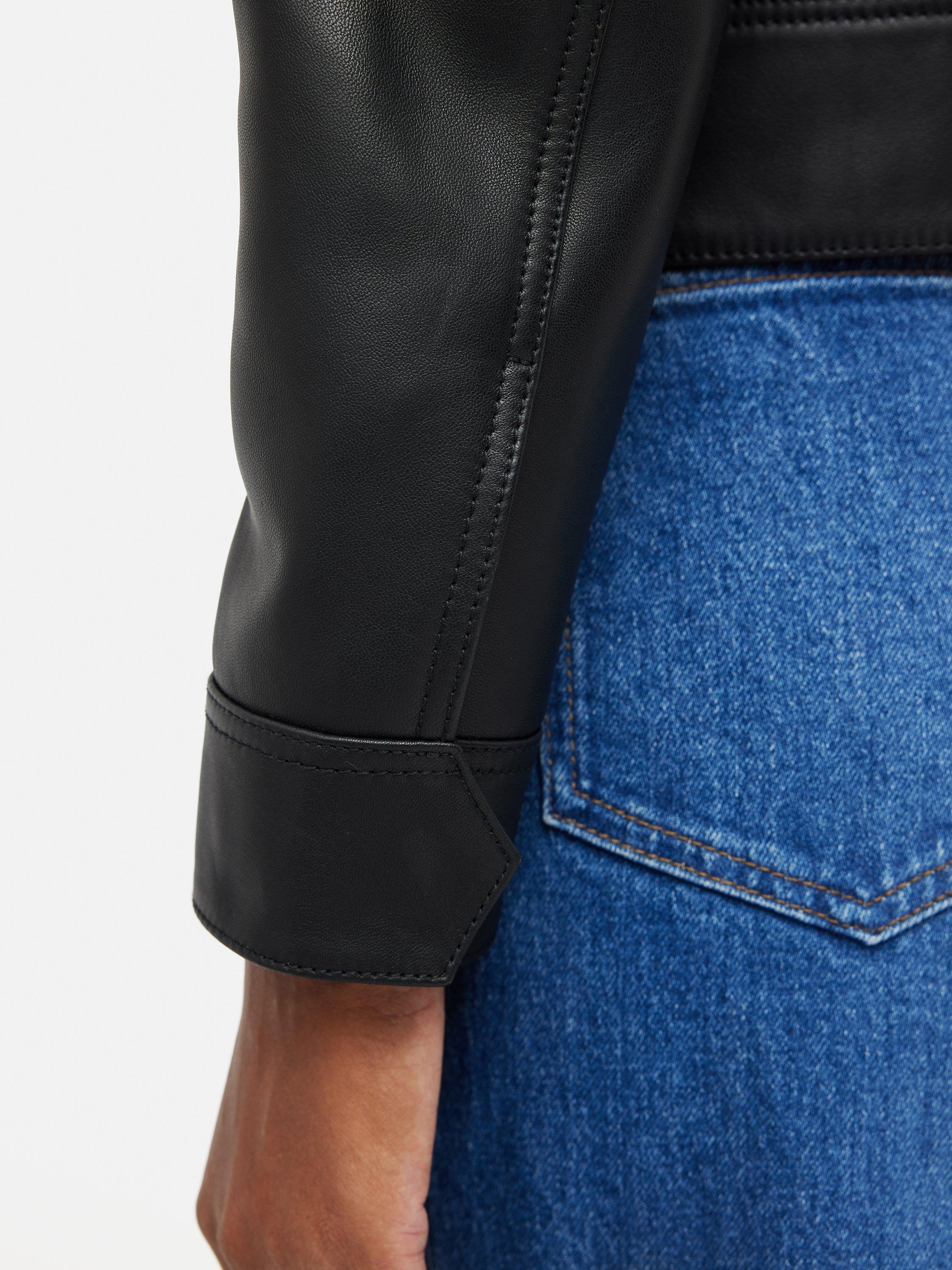 Jigsaw clean leather biker jacket sale