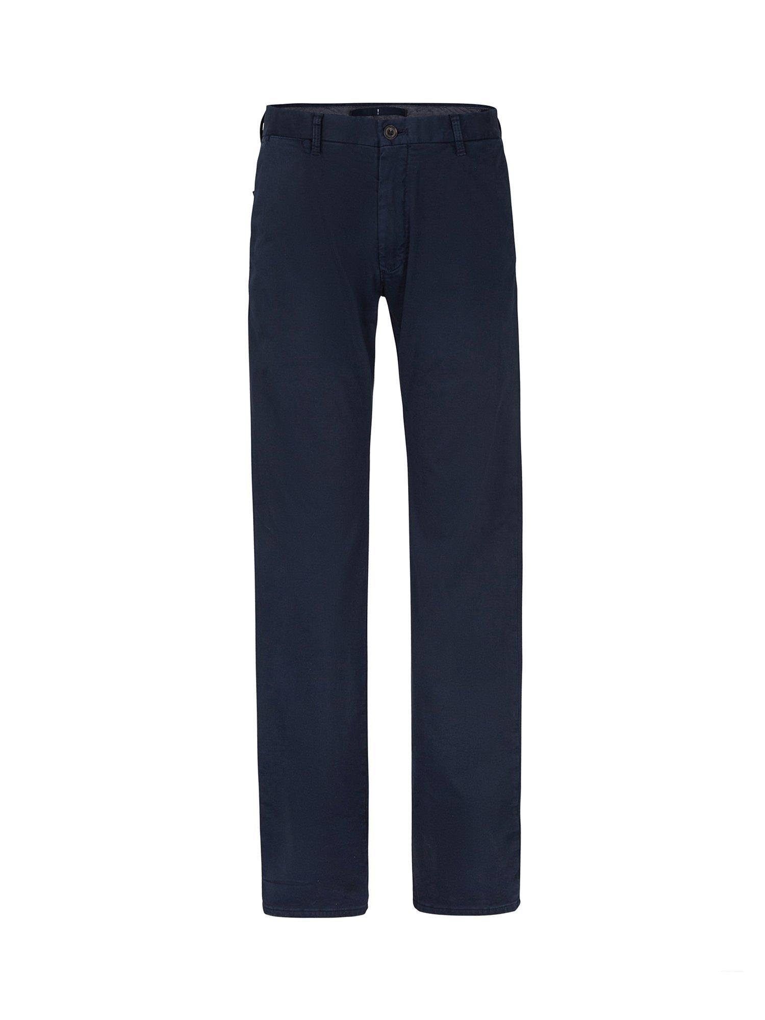 JOOP! Steen Cotton Blend Chino Trousers, Dark Blue, W32/L32