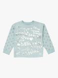 Angel & Rocket Kids' Slogan Pyjamas, Blue