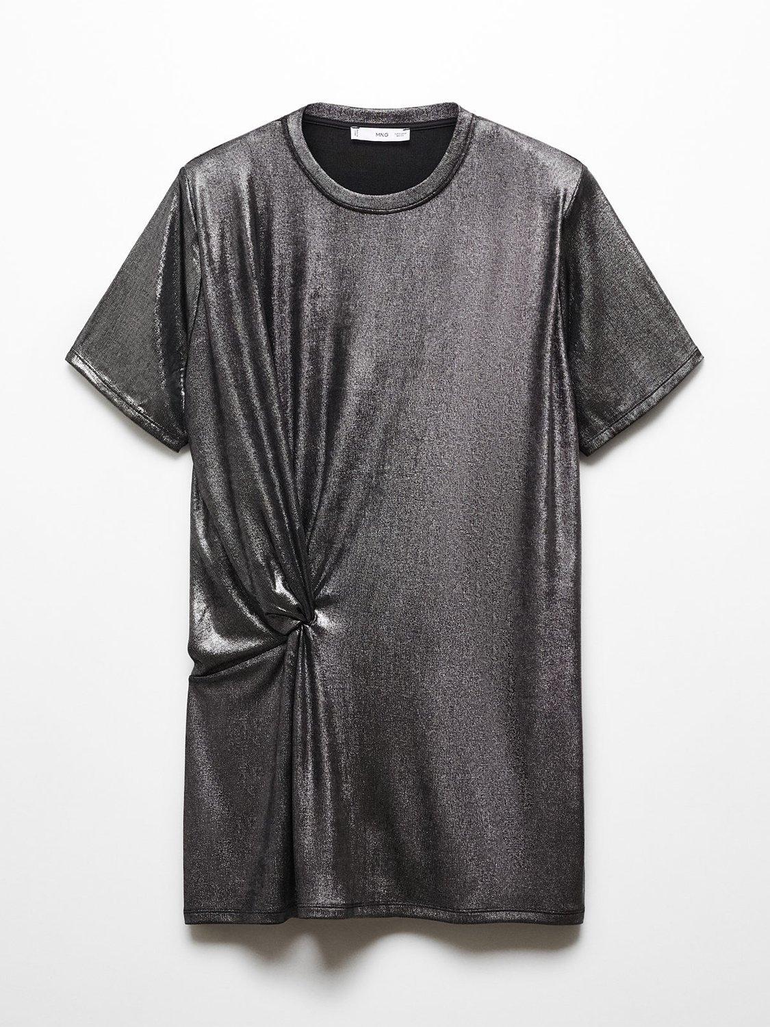Mango Xflame Mini Dress, Grey