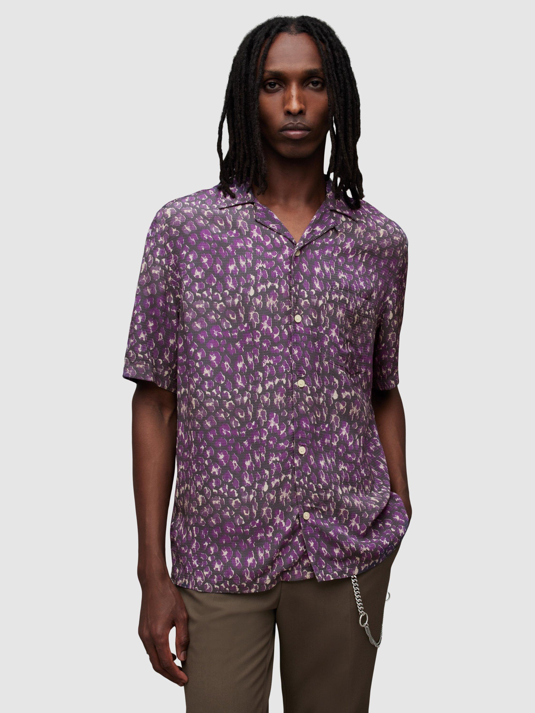 AllSaints Ikuma Short Sleeve Shirt, Multi