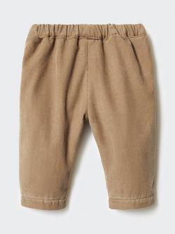 Mango Baby Straight Fit Corduroy Trousers, Medium Brown - view 2, Medium Brown