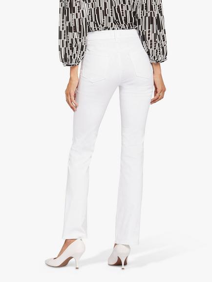 NYDJ Waist-Match Marilyn Straight Jeans - view 2, Optic White
