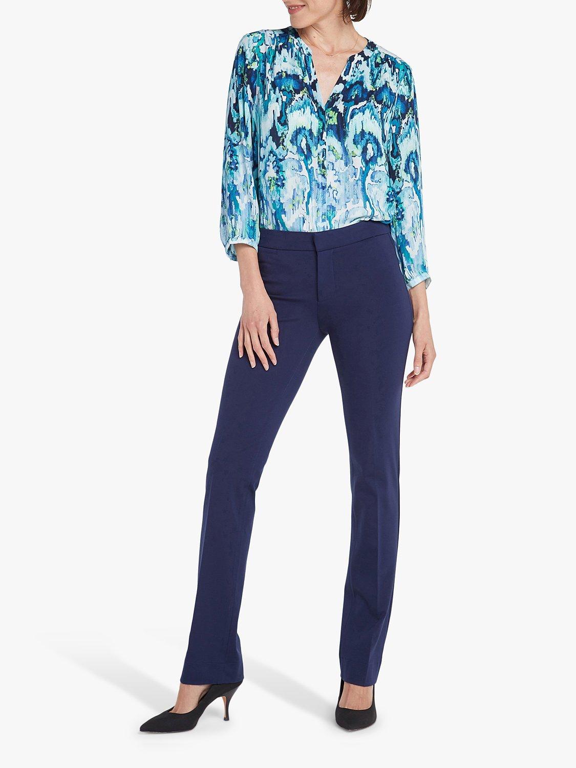 Product image 1 of 6, which shows NYDJ Slim Trouser In Ponte Knit Jersey, Evening Tide, 8