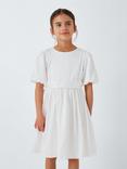 John Lewis Heirloom Collection Kids' Bow Bridesmaid Dress, Ivory