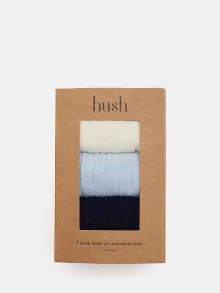 HUSH Murica Cashmere Blend Socks, Blue