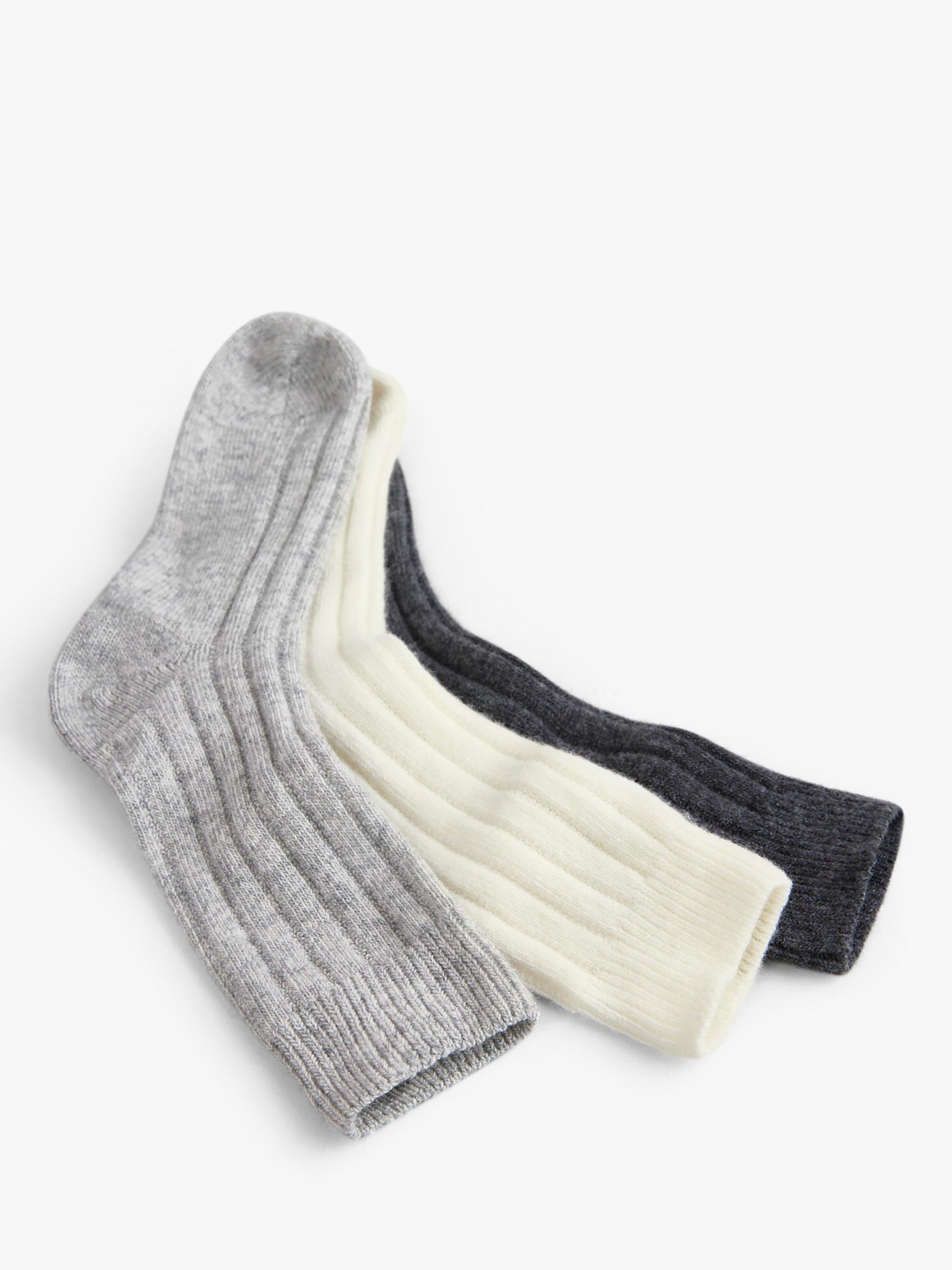Product image 3 of 3, which shows HUSH Murica Cashmere Blend Socks, Grey, One Size