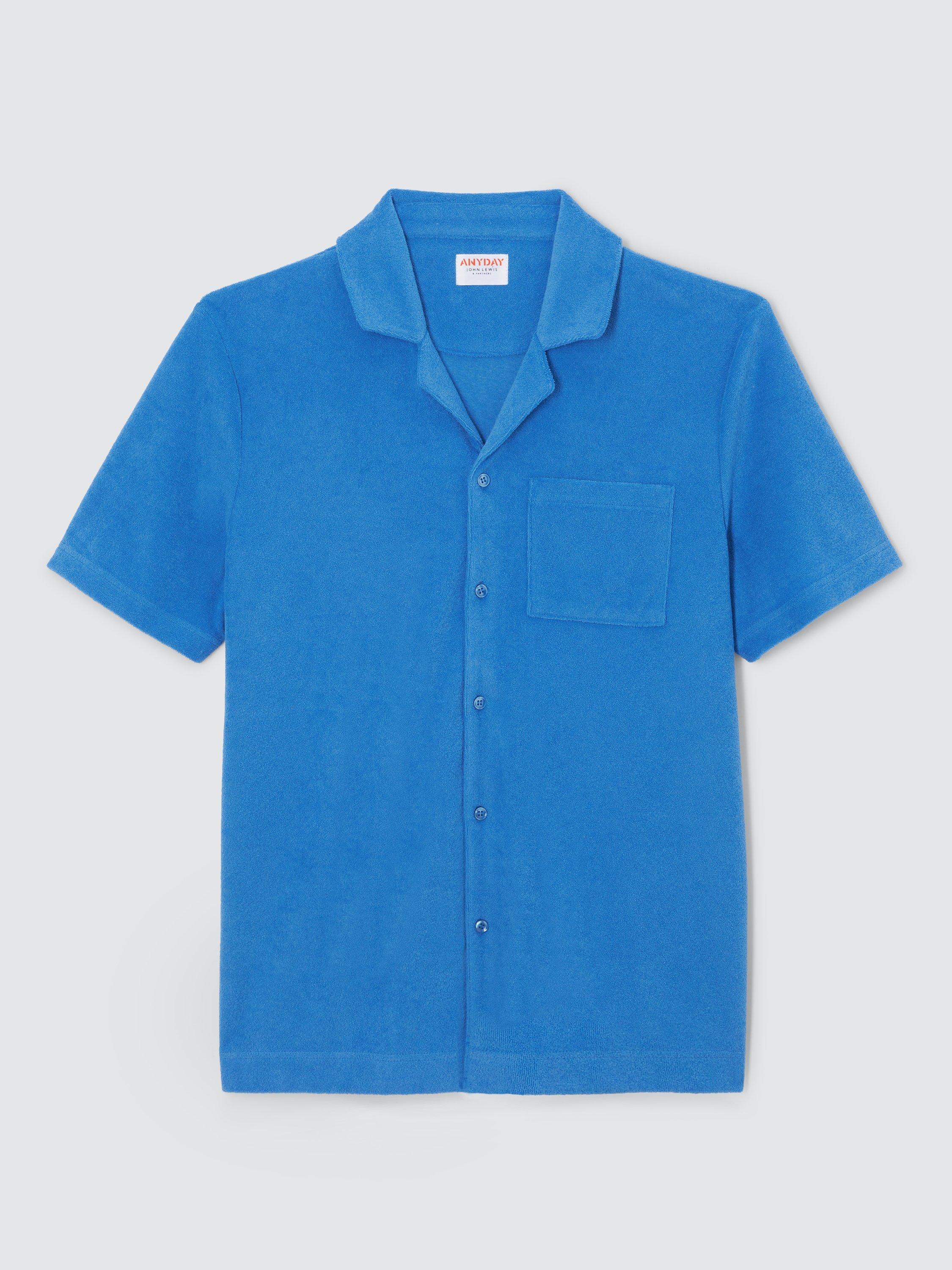 John Lewis ANYDAY Towelling Short Sleeve Shirt