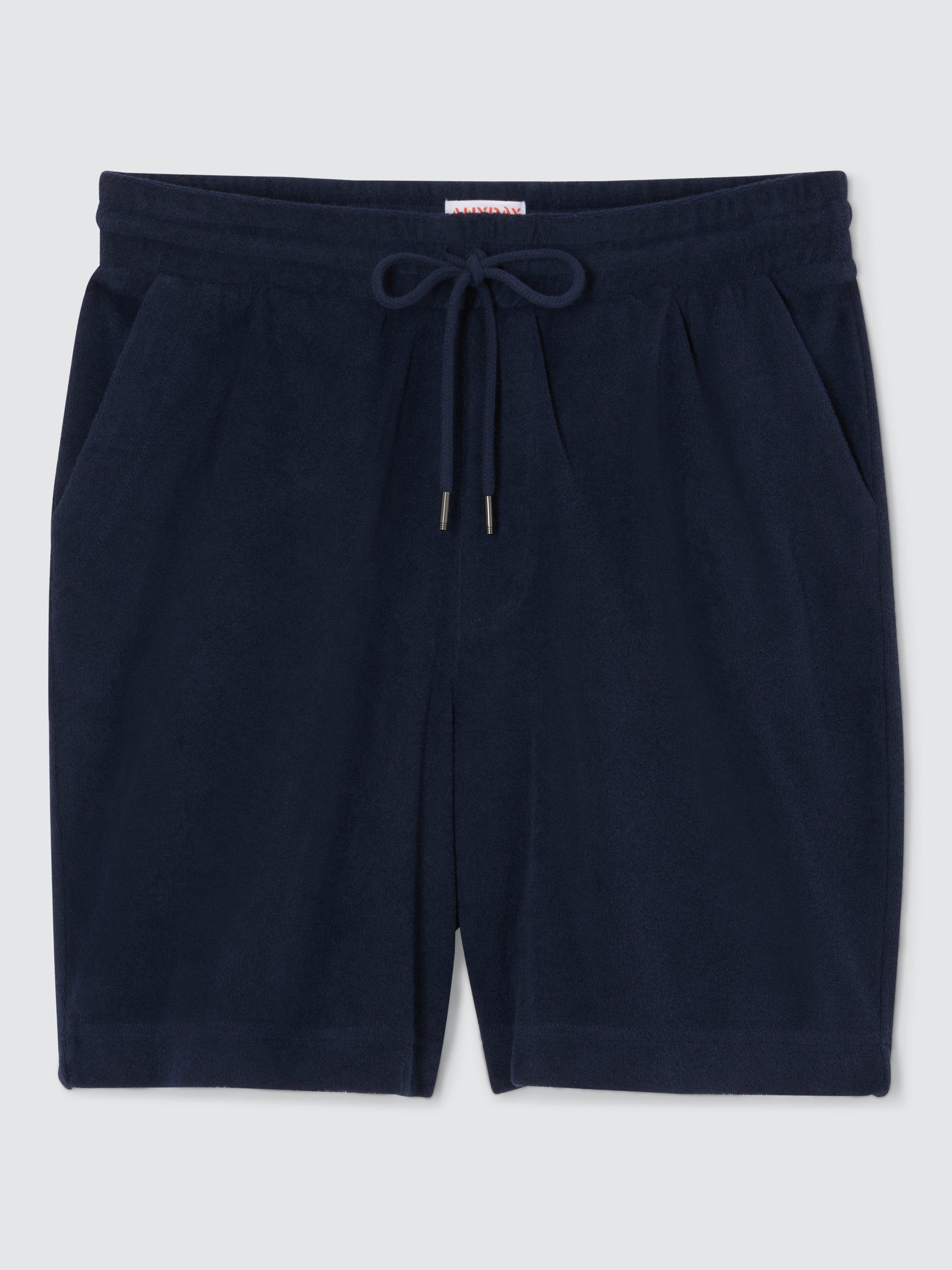 John Lewis ANYDAY Towelling Shorts, Navy