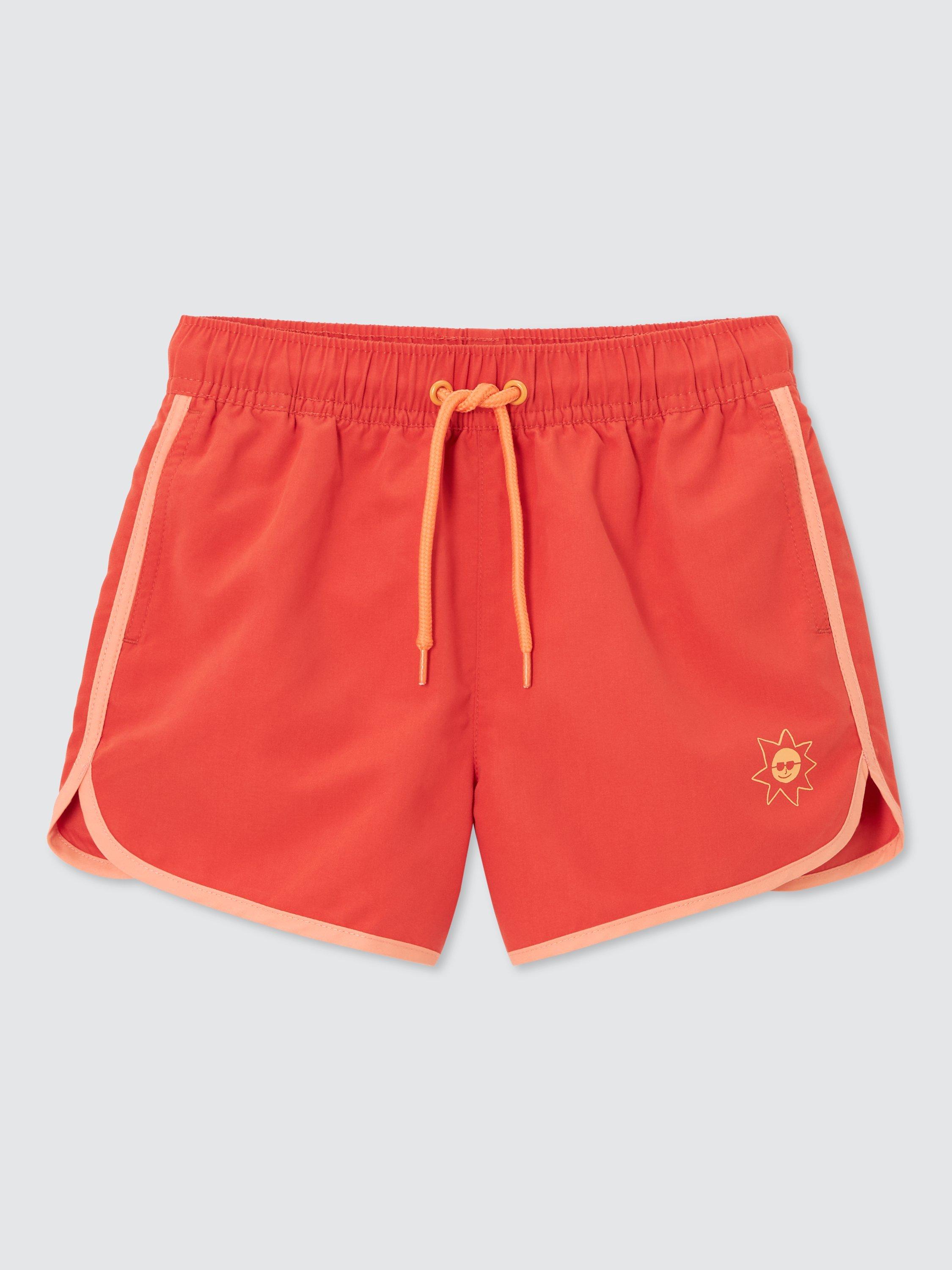 John Lewis ANYDAY Kids' Block Swim Shorts, Red, 10 years