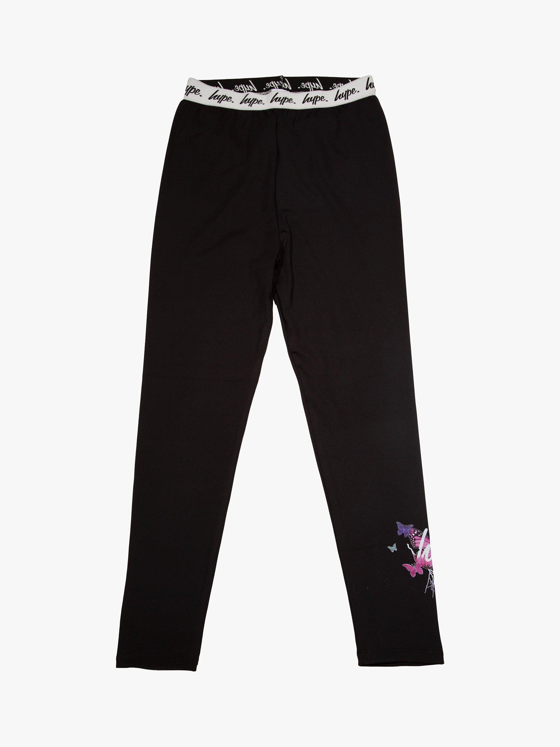 Hype Kids' Fade Butterfly Leggings, Black/Multi