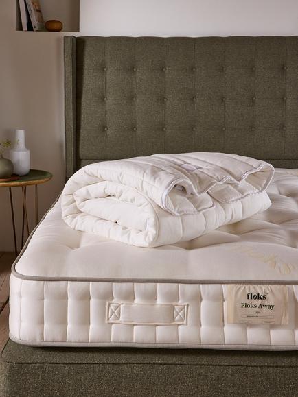 Floks British Wool Mattress Topper, Natural