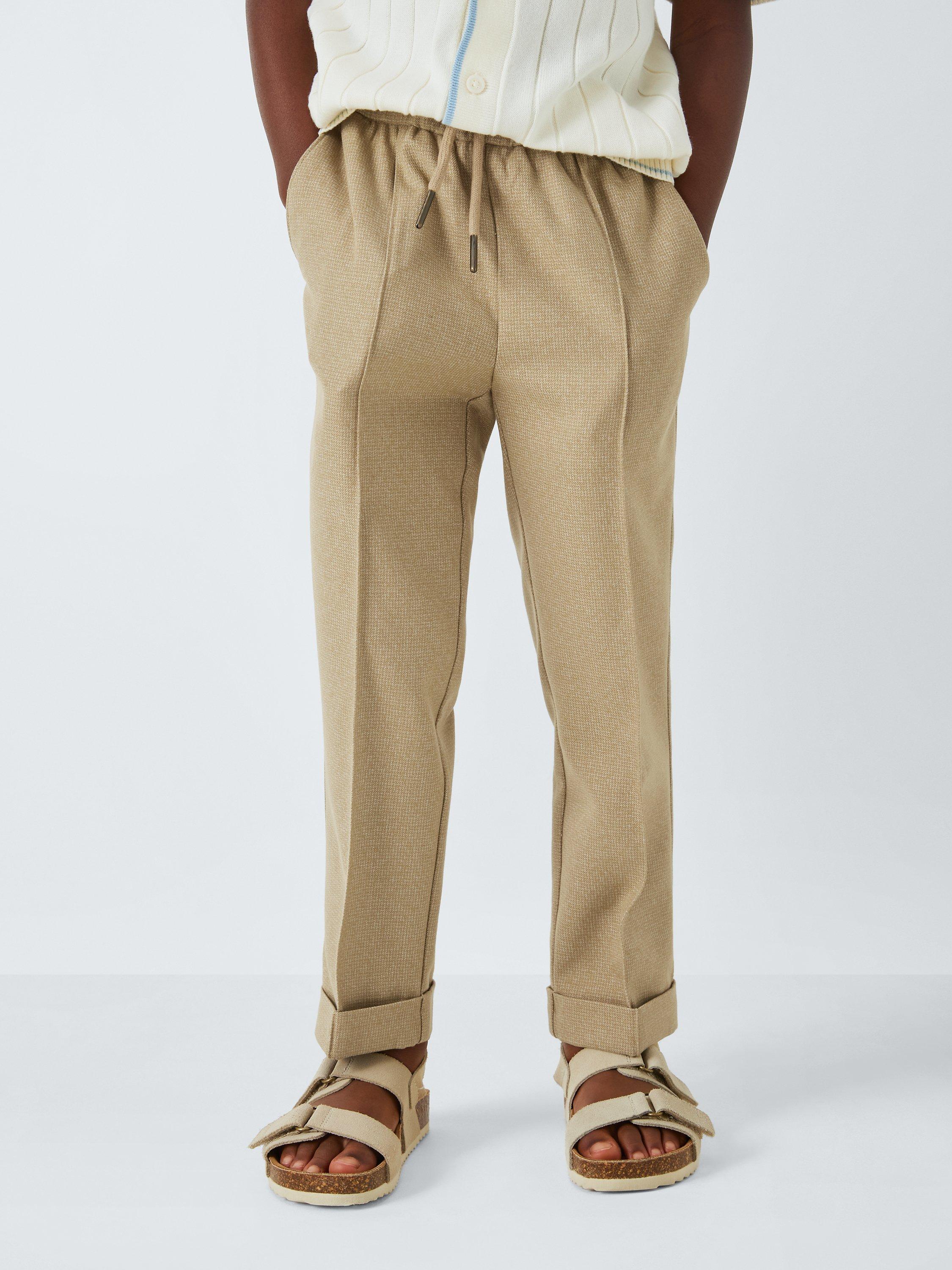 John Lewis Heirloom Collection Kids' Smart Joggers, Tan
