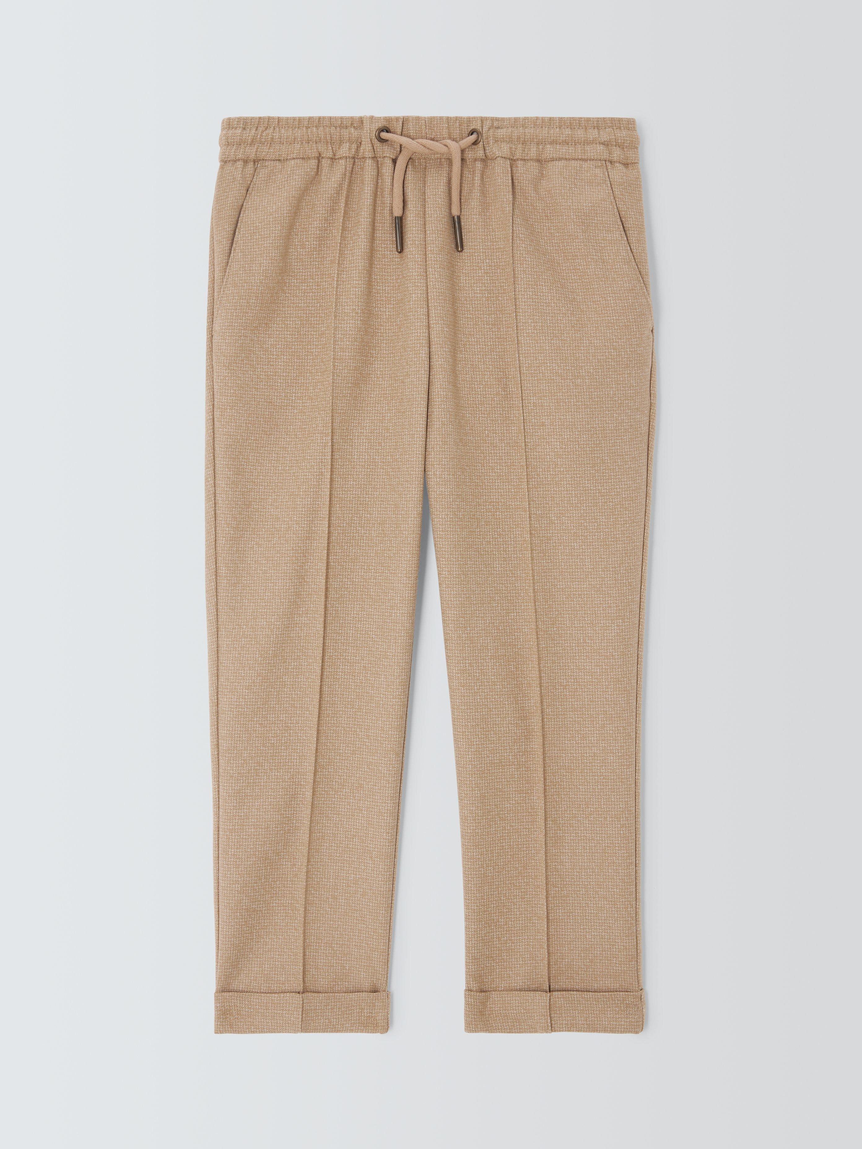 John Lewis Heirloom Collection Kids' Smart Joggers, Tan, 12 years