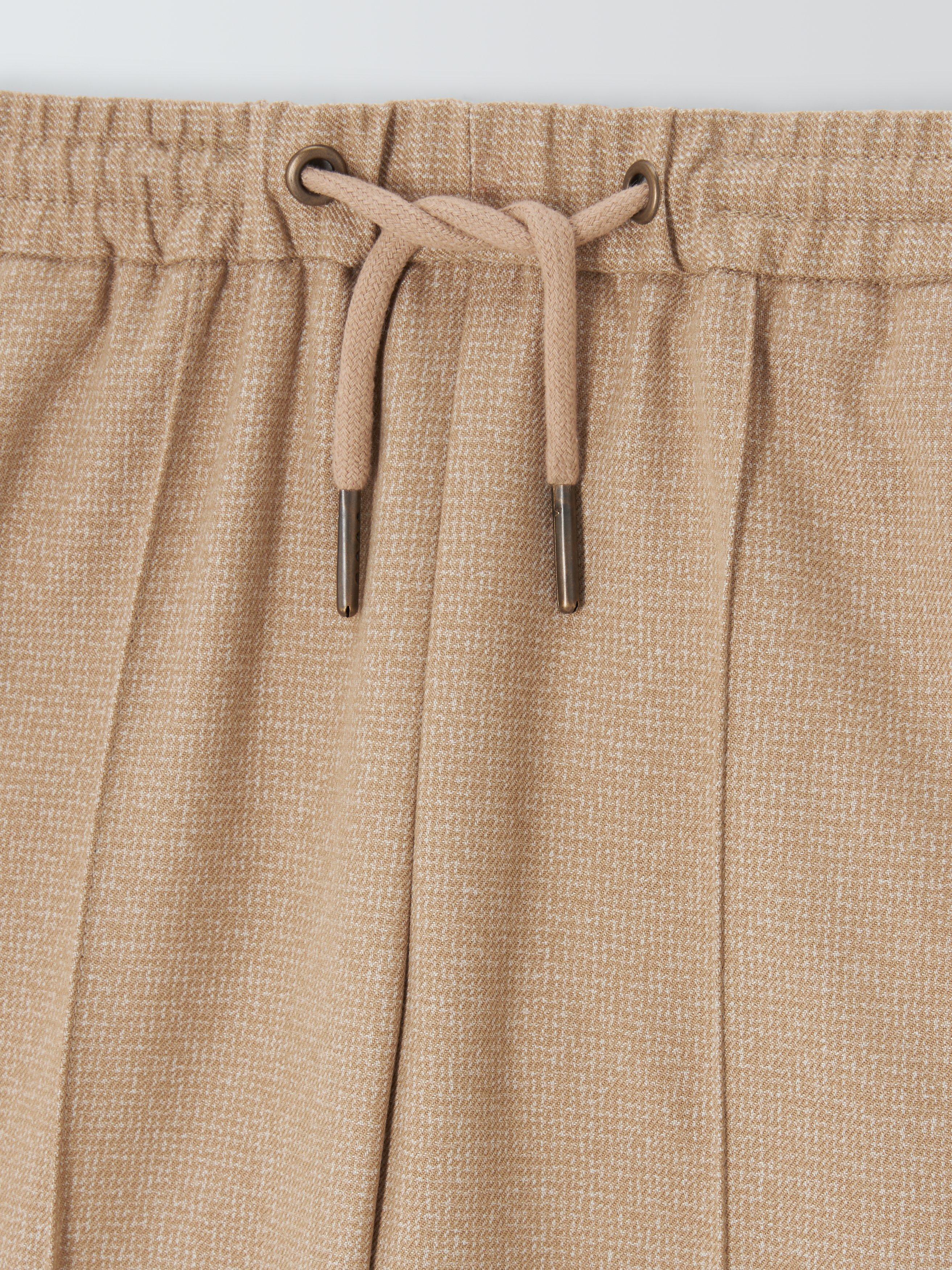 John Lewis Heirloom Collection Kids' Smart Joggers, Tan, 12 years