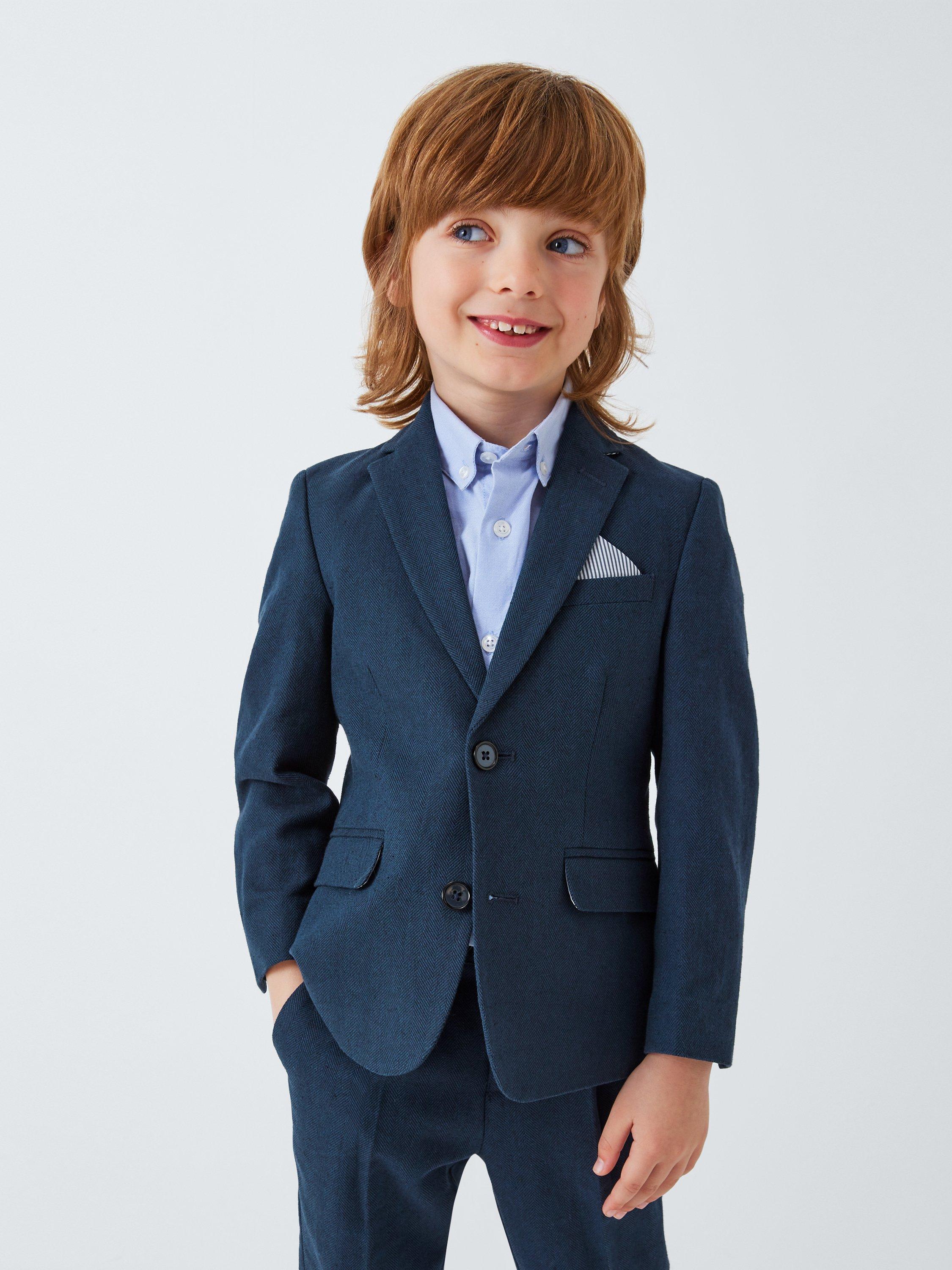 John Lewis Heirloom Collection Kids Linen Blend Suit Jacket