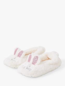 Angels by Accessorize Kids' Bunny Ballerina Slippers, Natural - view 2, 