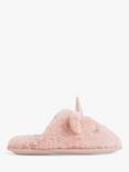 Angels by Accessorize Kids' Fluffy Unicorn Slippers, Pink