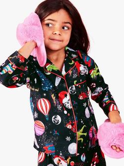 Angels by Accessorize Kids' Faux Fur Sliders, Pink - view 2, 