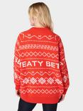Sweaty Betty Snow Fair Isle Jumper, Firebird Orange Fair