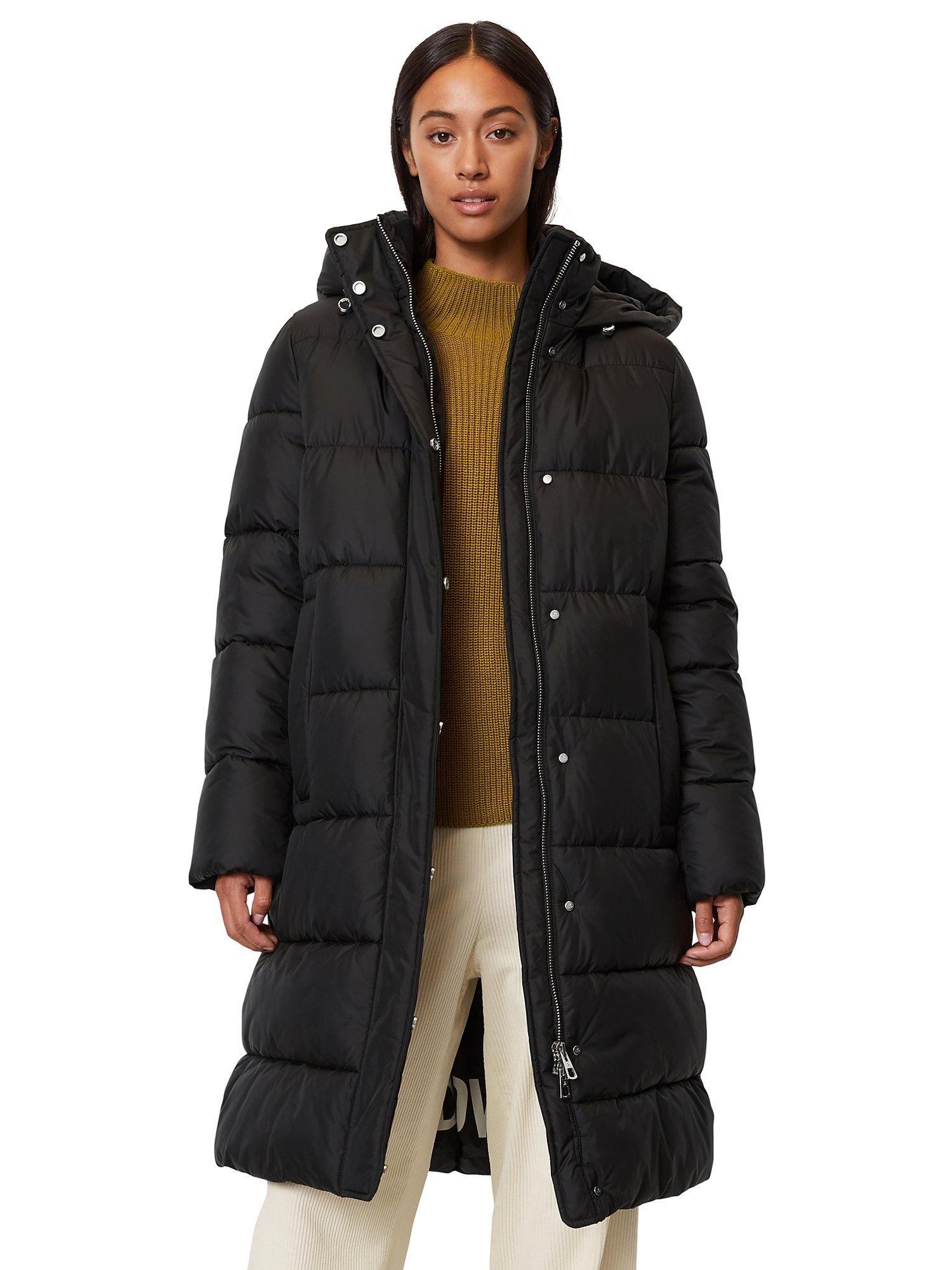 Marc O'Polo Padded Hooded Coat, Black
