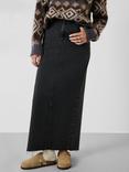 HUSH Rylie Denim Maxi Skirt, Washed Black