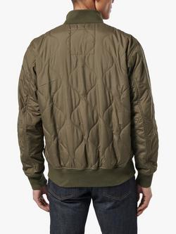 Triumph Motorcycles Crown Bomber Jacket - view 2, Olive Green
