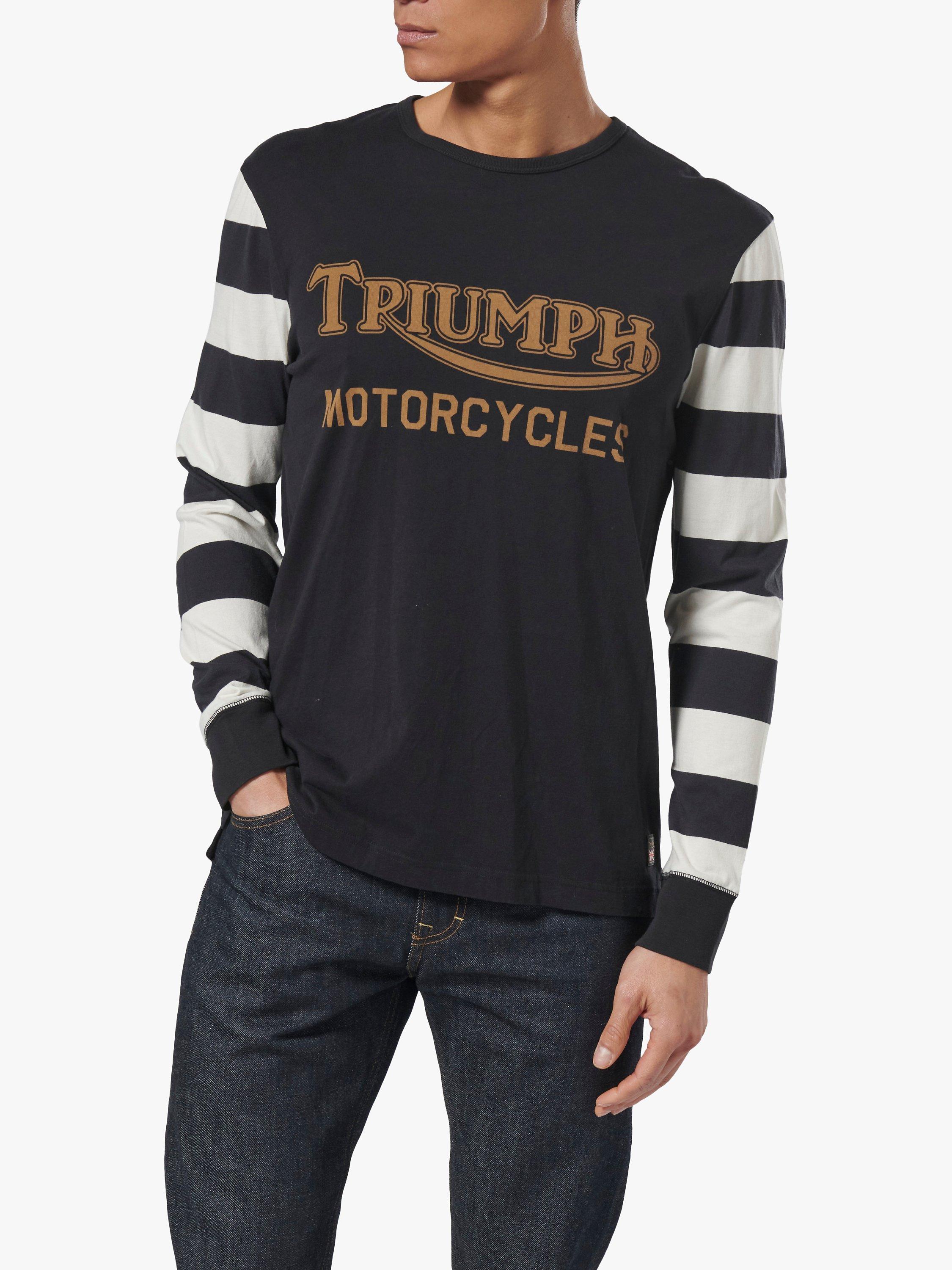 Product image 1 of 5, which shows Triumph Motorcycles Ignition Long Sleeve T-Shirt, Black, XL