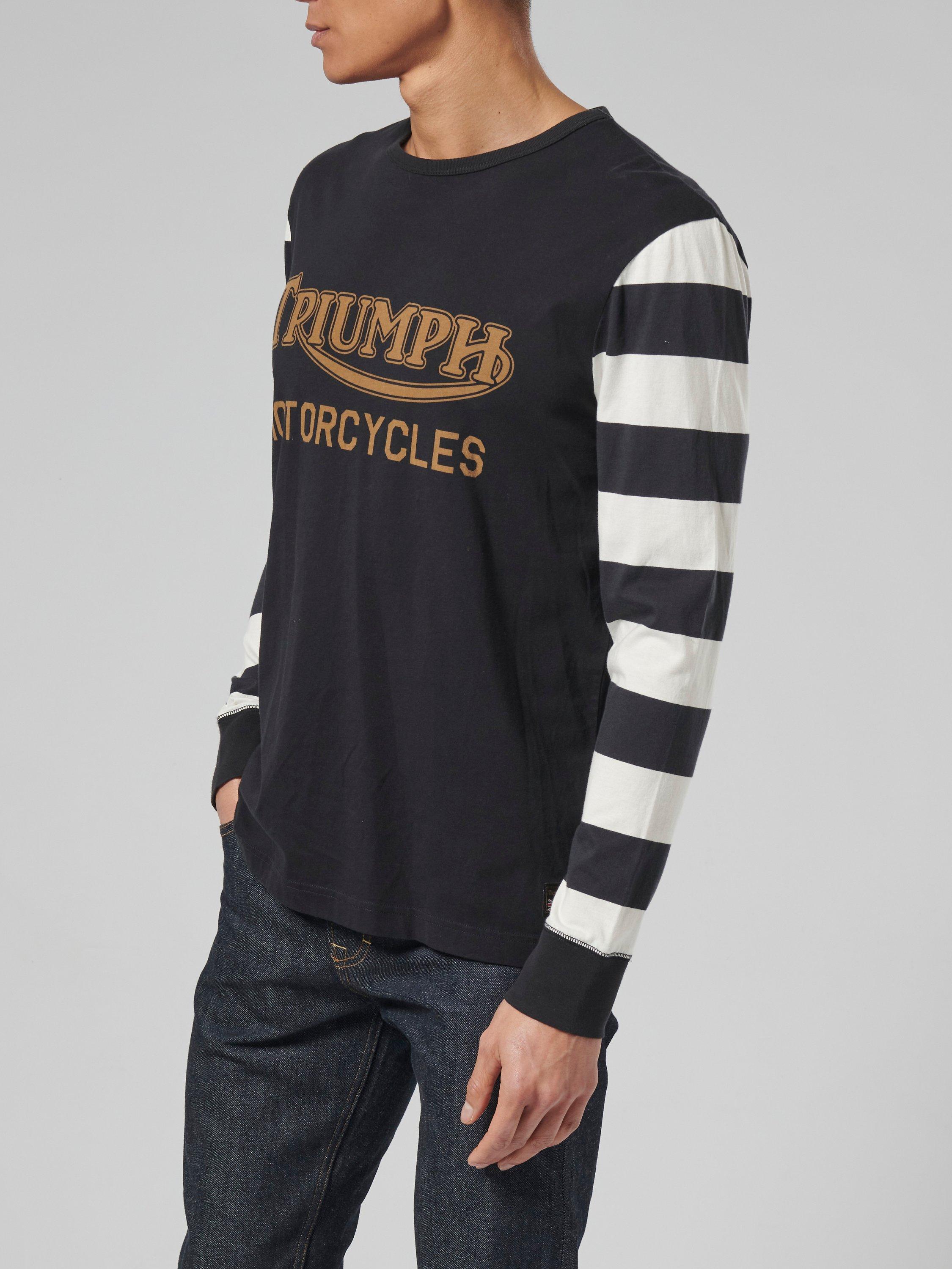 Product image 5 of 5, which shows Triumph Motorcycles Ignition Long Sleeve T-Shirt, Black, XL