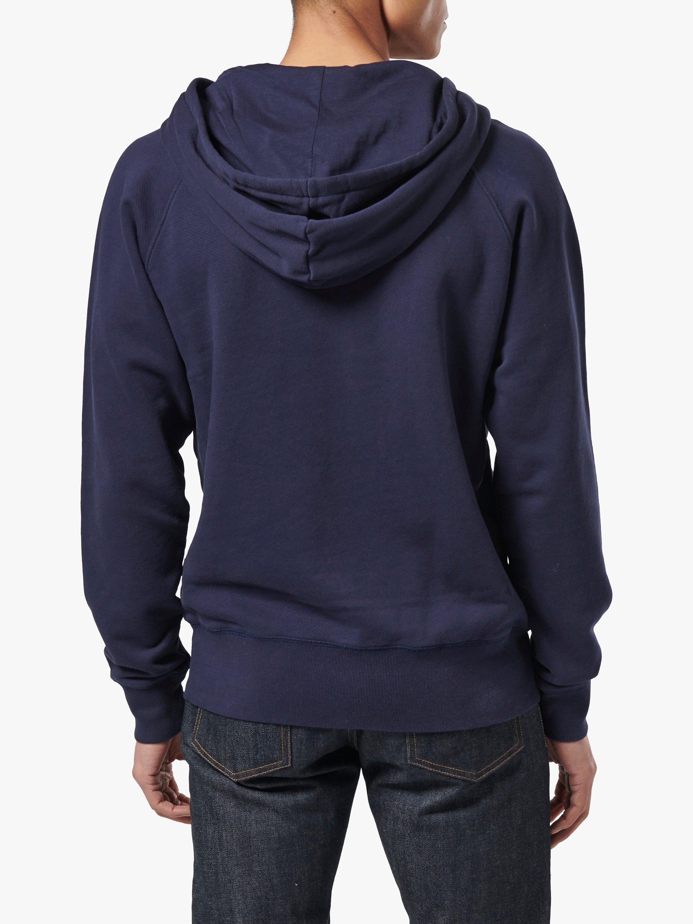 Product image 2 of 5, which shows Triumph Motorcycles Parka Hoodie, Indigo, S