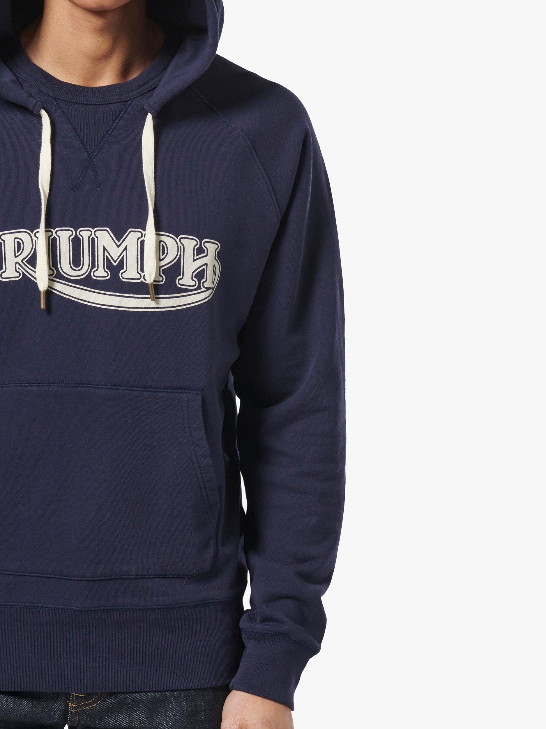 Product image 5 of 5, which shows Triumph Motorcycles Parka Hoodie, Indigo, S