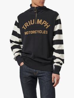 Triumph Motorcycles Highly Quarter Zip Sweatshirt, Black
