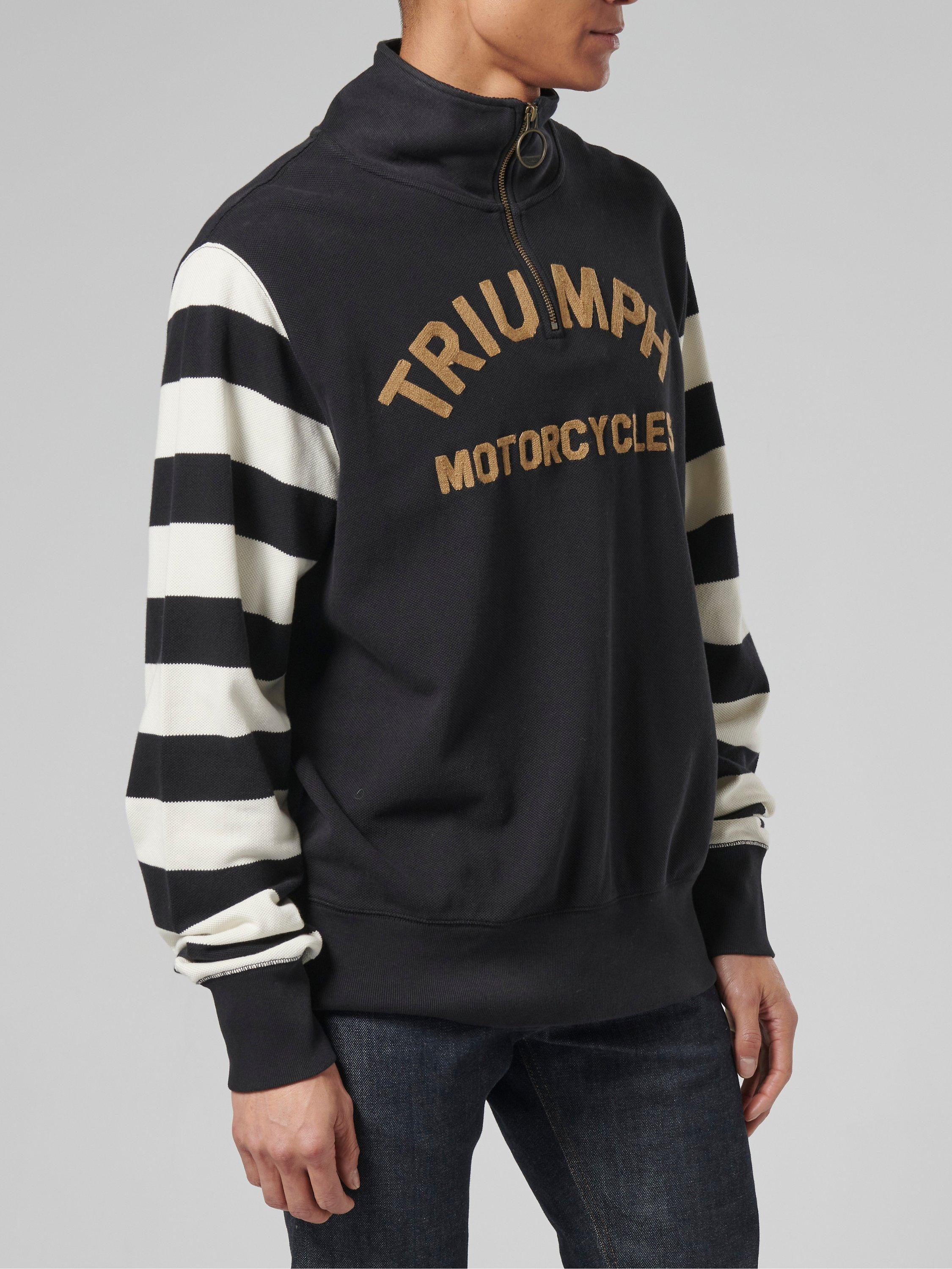 Product image 5 of 5, which shows Triumph Motorcycles Highly Quarter Zip Sweatshirt, Black, S