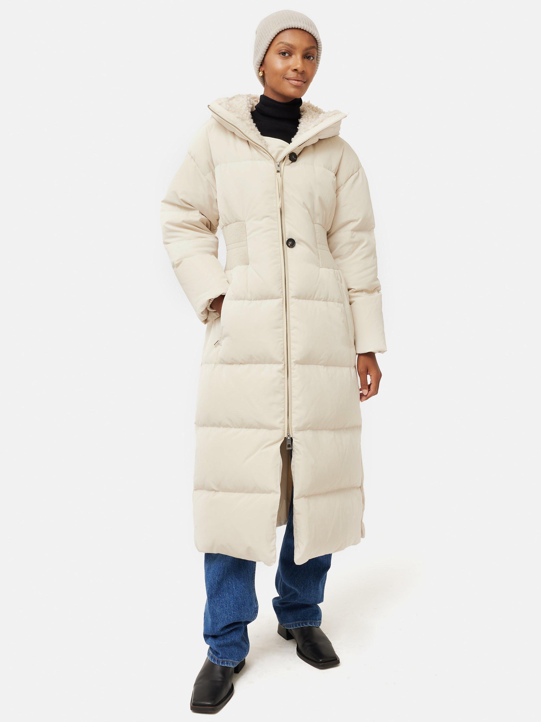 Product image 3 of 3, which shows Jigsaw Faux Fur Pom Hat, Cream, One Size