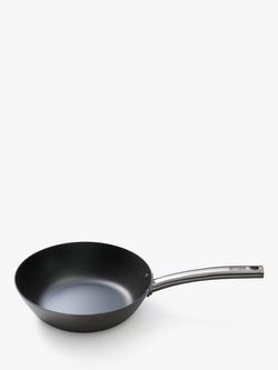 Skottsberg Carbon Steel Wok, Black