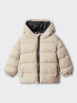 Mango Baby Aldo Quilted Jacket, Yellow