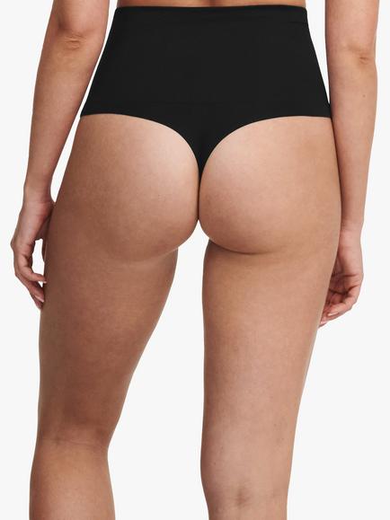 Chantelle Light Shaping High Waisted String Knickers - view 2, Black