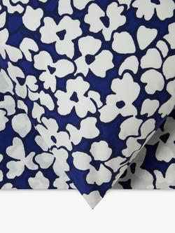Jasper Conran London 200 Thread Count Abstract Floral Duvet Cover Set - view 2, Royal Blue