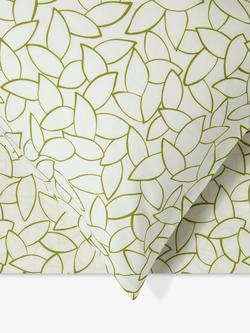 Jasper Conran London 200 Thread Count Mini Leaf Duvet Cover Set - view 2, Spinach