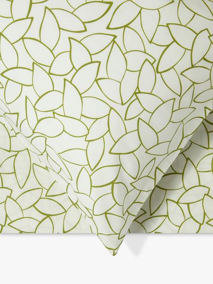 Jasper Conran London 200 Thread Count Mini Leaf Duvet Cover Set - view 2, Spinach