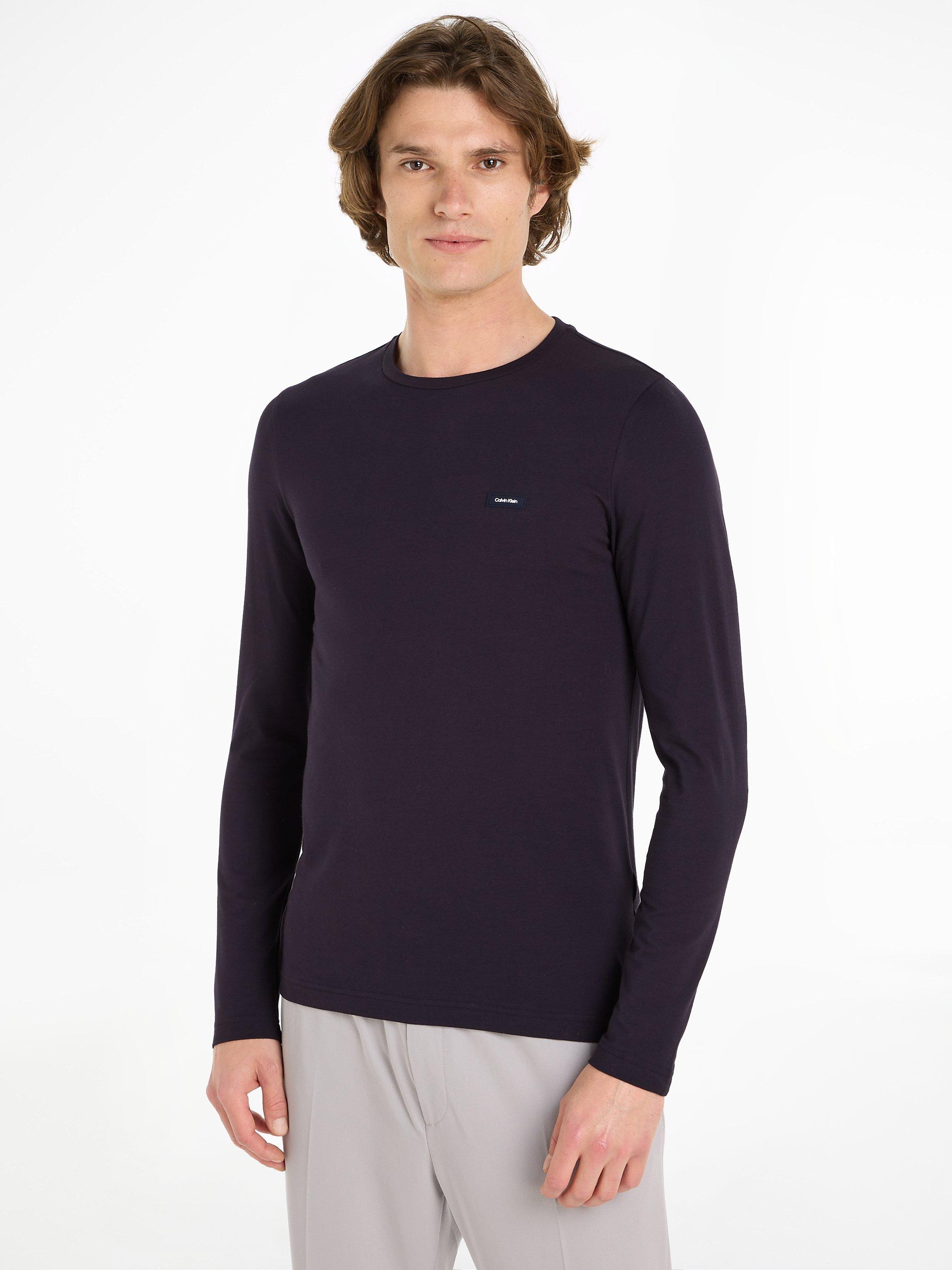 Calvin Klein Slim Long Sleeve T-Shirt, Night Sky